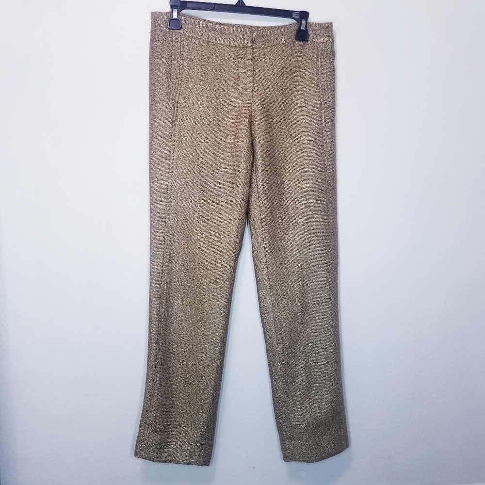 🌸Anthropologie | Lela Rose Gold Pants‎ 8